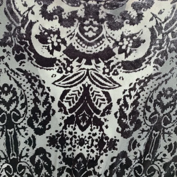 Windsor Chic Velvet Burnout Tie-Front Top - Picture 8 of 11